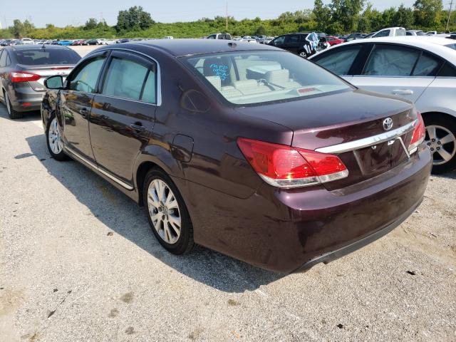 Photo 3 from auction – 2011 TOYOTA AVALON BAS with VIN 4T1BK3DB1BU392459
