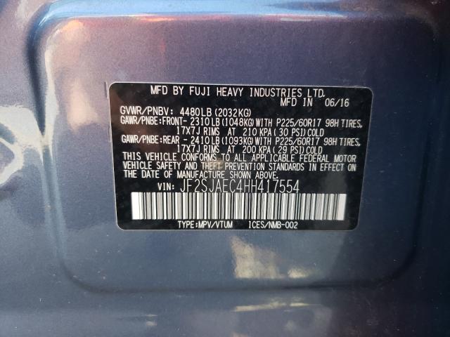Photo 10 from auction – 2017 SUBARU FORESTER 2 with VIN JF2SJAEC4HH417554