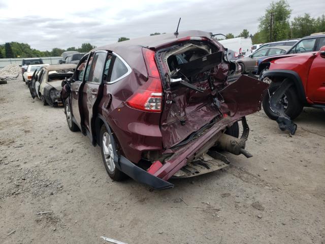 Photo 3 from auction – 2016 HONDA CR-V EX with VIN 5J6RM4H58GL092206