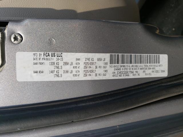 Photo 10 from auction – 2016 DODGE GRAND CARA with VIN 2C4RDGCG2GR177940
