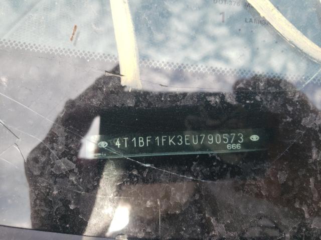 Photo 10 from auction – 2014 TOYOTA CAMRY L with VIN 4T1BF1FK3EU790573