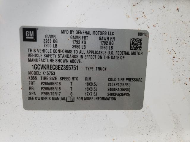 Photo 10 from auction – 2014 CHEVROLET SILVERADO with VIN 1GCVKREC8EZ395751