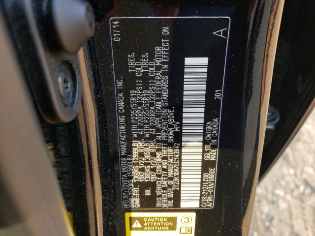 Photo 10 from auction – 2014 LEXUS RX 350 with VIN 2T2ZK1BA7EC143842