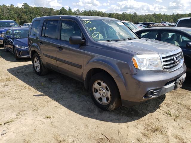 HONDA PILOT LX 2014 with VIN 5FNYF4H21EB017056 - Photo from auction
