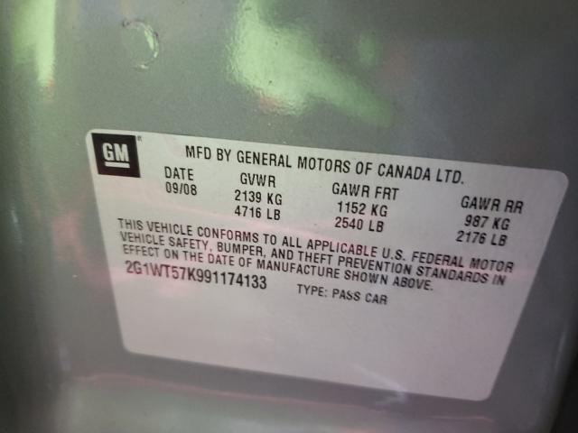 Photo 10 from auction – 2009 CHEVROLET IMPALA 1LT with VIN 2G1WT57K991174133