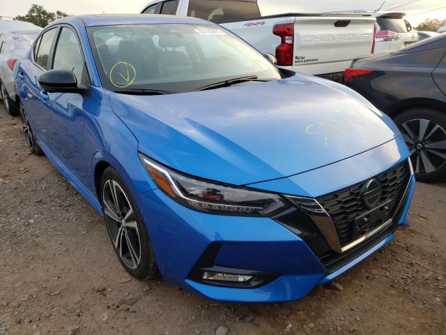 NISSAN SENTRA SR 2020 with VIN 3N1AB8DV7LY307102 - Photo from auction