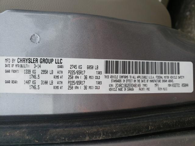 Photo 10 from auction – 2014 CHRYSLER TOWN & COU with VIN 2C4RC1BG2ER348149