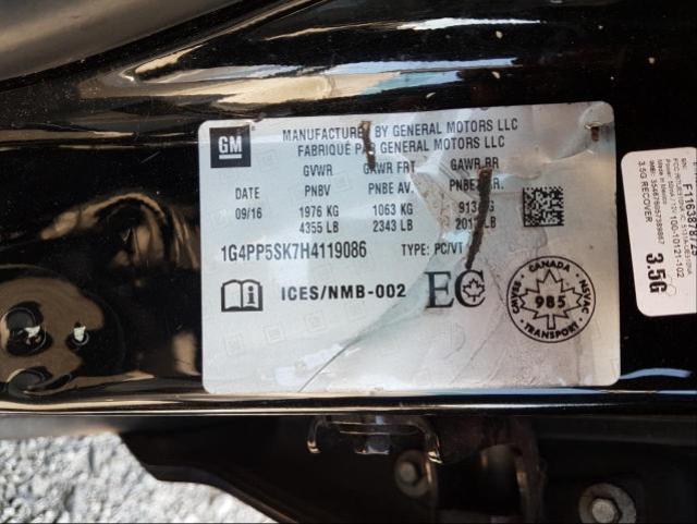 Photo 9 from auction – 2017 BUICK VERANO with VIN 1G4PP5SK7H4119086