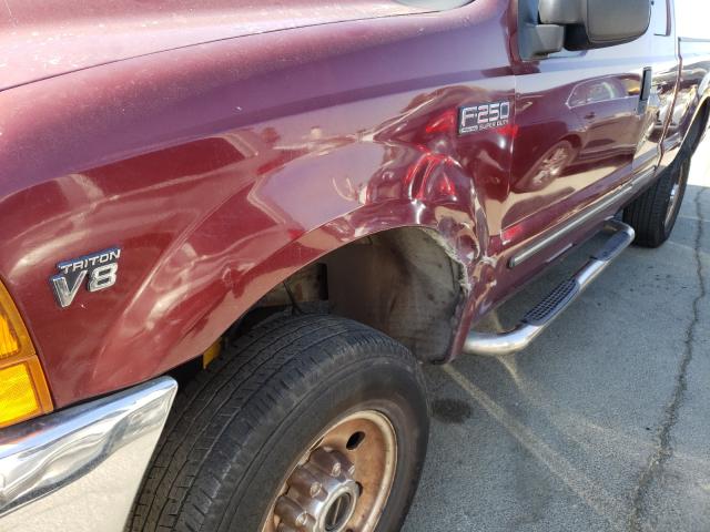 Photo 9 from auction – 2000 FORD F250 SUPER with VIN 1FTNX21L6YED93992