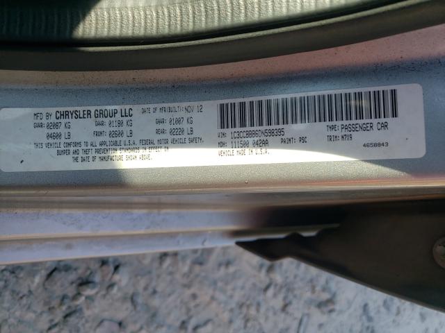 Photo 10 from auction – 2013 CHRYSLER 200 TOURIN with VIN 1C3CCBBB6DN598395