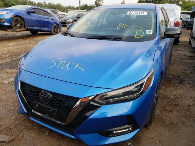 Photo 2 from auction – 2020 NISSAN SENTRA SR with VIN 3N1AB8DV7LY307102