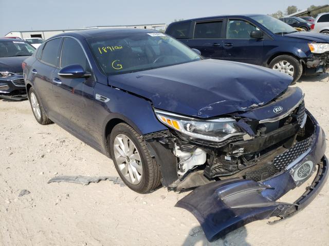 KIA OPTIMA EX 2018 with VIN 5XXGU4L37JG189102 - Photo from auction