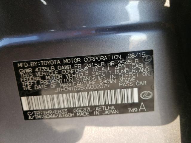 Photo 10 from auction – 2016 LEXUS IS 300 with VIN JTHCM1D25G5002079