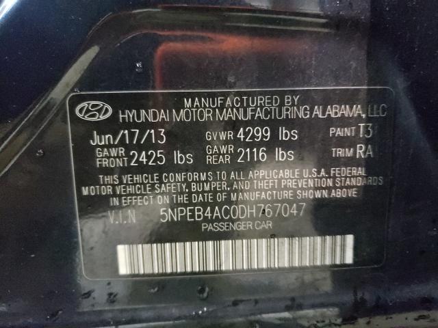 Photo 10 from auction – 2013 HYUNDAI SONATA GLS with VIN 5NPEB4AC0DH767047