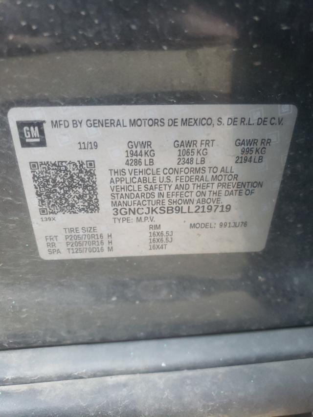Photo 10 from auction – 2020 CHEVROLET TRAX LS with VIN 3GNCJKSB9LL219719