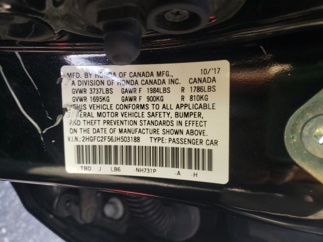 Photo 10 from auction – 2018 HONDA CIVIC LX with VIN 2HGFC2F56JH503188