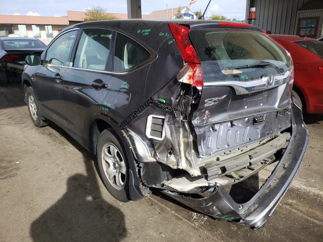 Photo 3 from auction – 2016 HONDA CR-V LX with VIN 5J6RM4H31GL133273