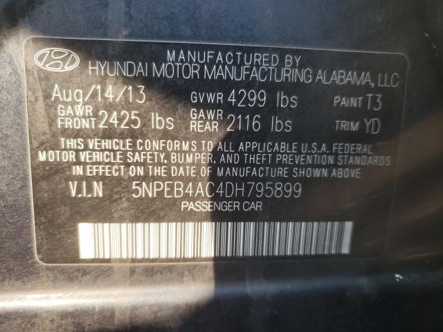 Photo 1 from auction – 2013 HYUNDAI SONATA GLS with VIN 5NPEB4AC4DH795899