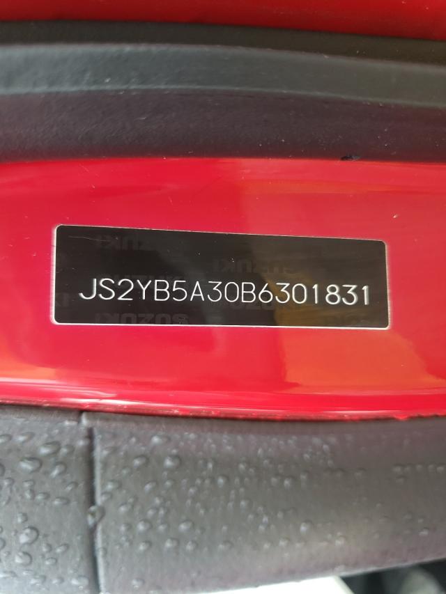 Photo 10 from auction – 2011 SUZUKI SX4 with VIN JS2YB5A30B6301831