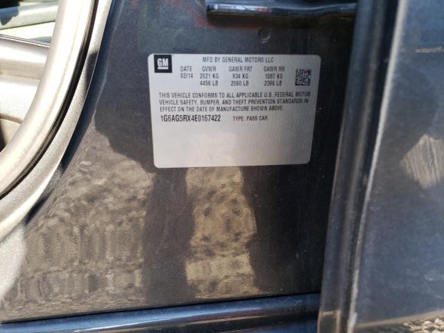 Photo 10 from auction – 2014 CADILLAC ATS with VIN 1G6AG5RX4E0167422