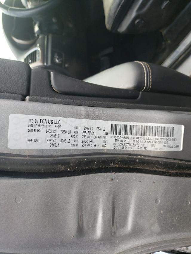 Photo 10 from auction – 2015 JEEP GRAND CHER with VIN 1C4RJFCG0FC151072