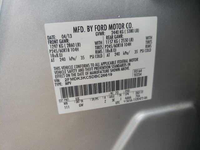 Photo 10 from auction – 2013 FORD EDGE LIMIT with VIN 2FMDK3KC5DBC26619