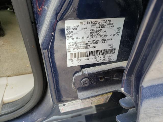 Photo 10 from auction – 2008 FORD F250 SUPER with VIN 1FTSW21R18EA41526