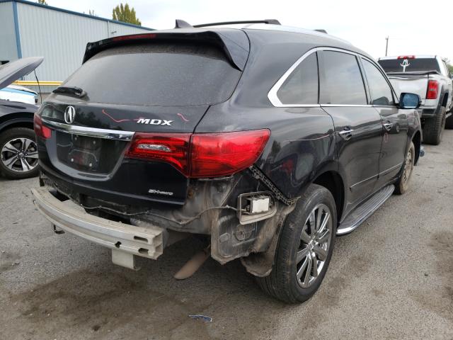 Photo 4 from auction – 2014 ACURA MDX TECHNO with VIN 5FRYD4H48EB013799