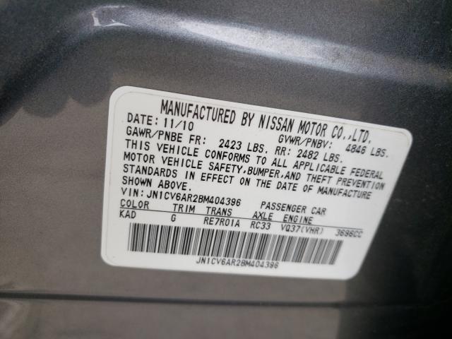 Photo 10 from auction – 2011 INFINITI G37 with VIN JN1CV6AR2BM404396