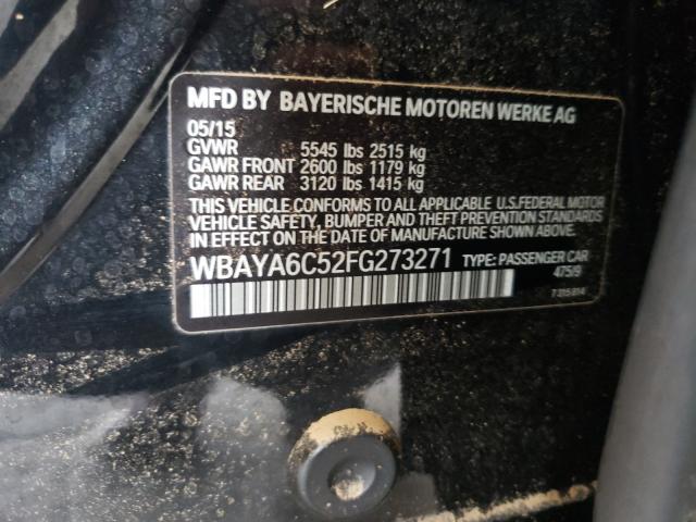 Photo 10 from auction – 2015 BMW 740 I with VIN WBAYA6C52FG273271