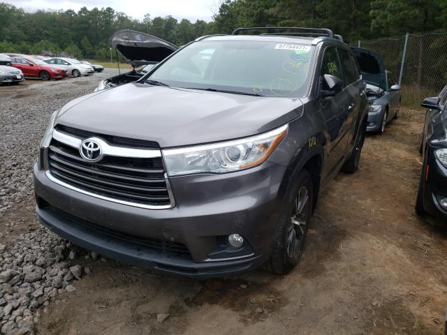 Photo 2 from auction – 2016 TOYOTA HIGHLANDER with VIN 5TDJKRFH9GS233902