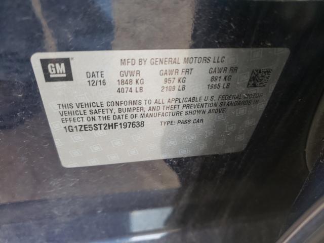 Photo 10 from auction – 2017 CHEVROLET MALIBU LT with VIN 1G1ZE5ST2HF197638