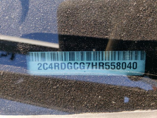 Photo 10 from auction – 2017 DODGE GRAND CARA with VIN 2C4RDGCG7HR558040
