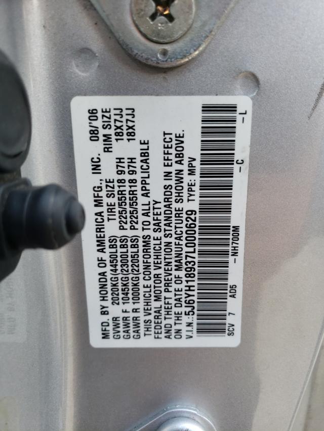 Photo 10 from auction – 2007 HONDA ELEMENT SC with VIN 5J6YH18937L000629