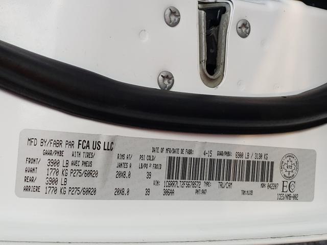 Foto 10 de la subasta – 2015 RAM 1500 SLT con VIN 1C6RR7LT2FS678572