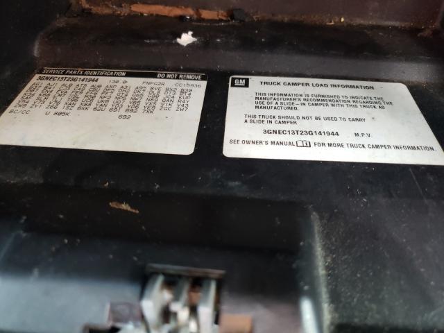 Photo 10 from auction – 2003 CHEVROLET AVALANCHE with VIN 3GNEC13T23G141944