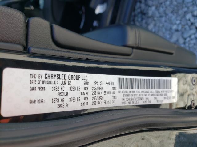 Photo 10 from auction – 2012 JEEP GRAND CHER with VIN 1C4RJFAT6CC353491