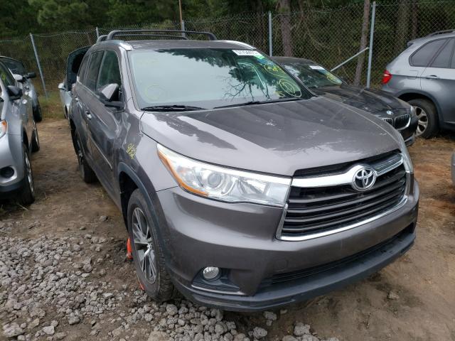 TOYOTA HIGHLANDER 2016 with VIN 5TDJKRFH9GS233902 - Photo from auction