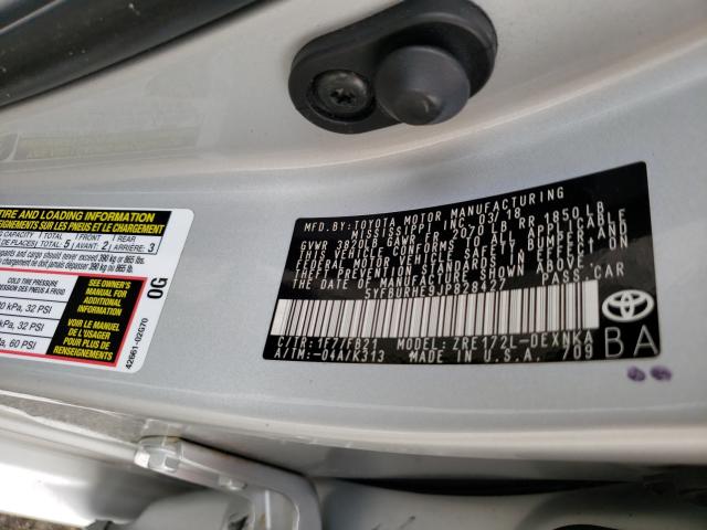 Photo 10 from auction – 2018 TOYOTA COROLLA L with VIN 5YFBURHE9JP828427