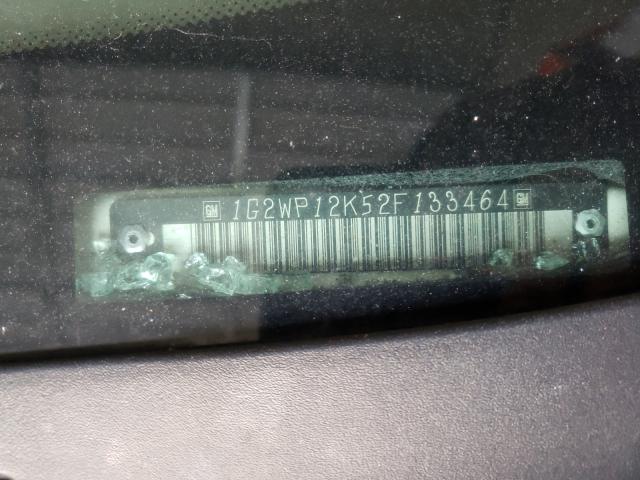 Photo 10 from auction – 2002 PONTIAC GRAND PRIX with VIN 1G2WP12K52F133464