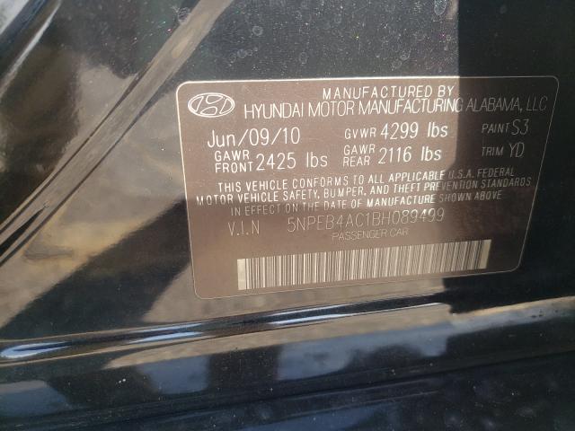 Photo 10 from auction – 2011 HYUNDAI SONATA GLS with VIN 5NPEB4AC1BH089499
