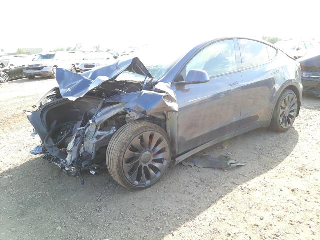 Photo 2 from auction – 2020 TESLA MODEL Y with VIN 5YJYGDEF1LF043335
