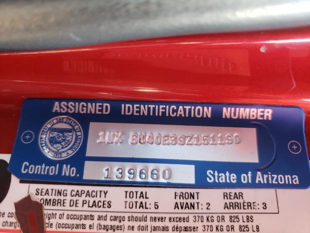 Photo 10 from auction – 2009 TOYOTA COROLLA BA with VIN 1NXBU40E39Z151190