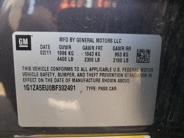 Photo 10 from auction – 2011 CHEVROLET MALIBU LS with VIN 1G1ZA5EU0BF302491