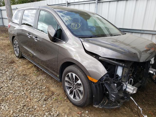 Photo 1 from auction – 2021 HONDA ODYSSEY EX with VIN 5FNRL6H72MB012709