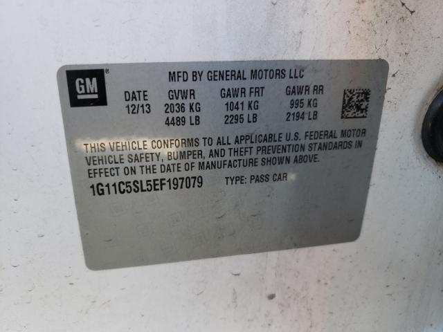 Photo 10 from auction – 2014 CHEVROLET MALIBU 1LT with VIN 1G11C5SL5EF197079