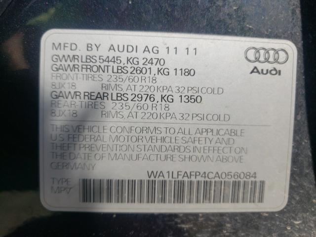 Снимка 10 от търг – 2012 AUDI Q5 PREMIUM с VIN WA1LFAFP4CA056084
