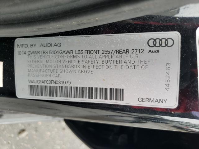 Photo 10 from auction – 2015 AUDI A6 PREMIUM with VIN WAUGFAFC9FN031079