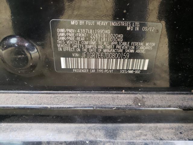 Photo 10 from auction – 2013 SUBARU IMPREZA WR with VIN JF1GR7E67DG800159