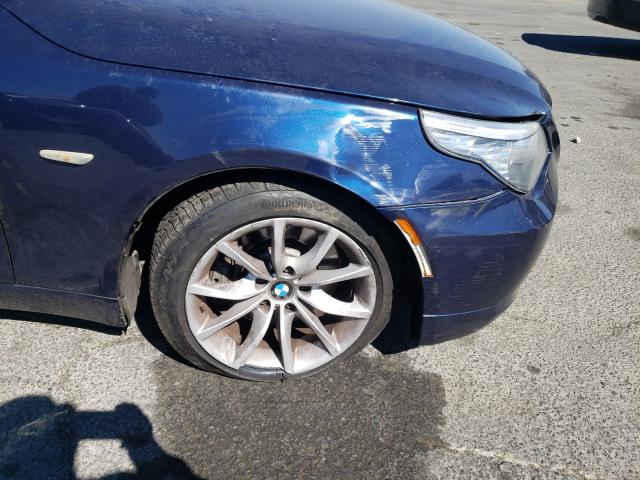 Photo 9 from auction – 2008 BMW 550 I with VIN WBANW53508CT54455